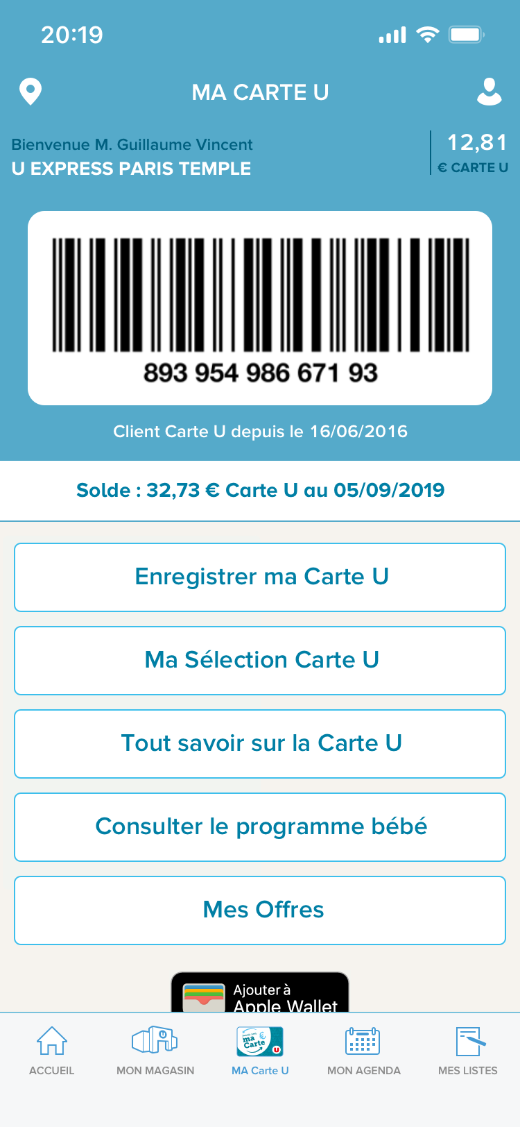 Application Mon magasin U - Snapp